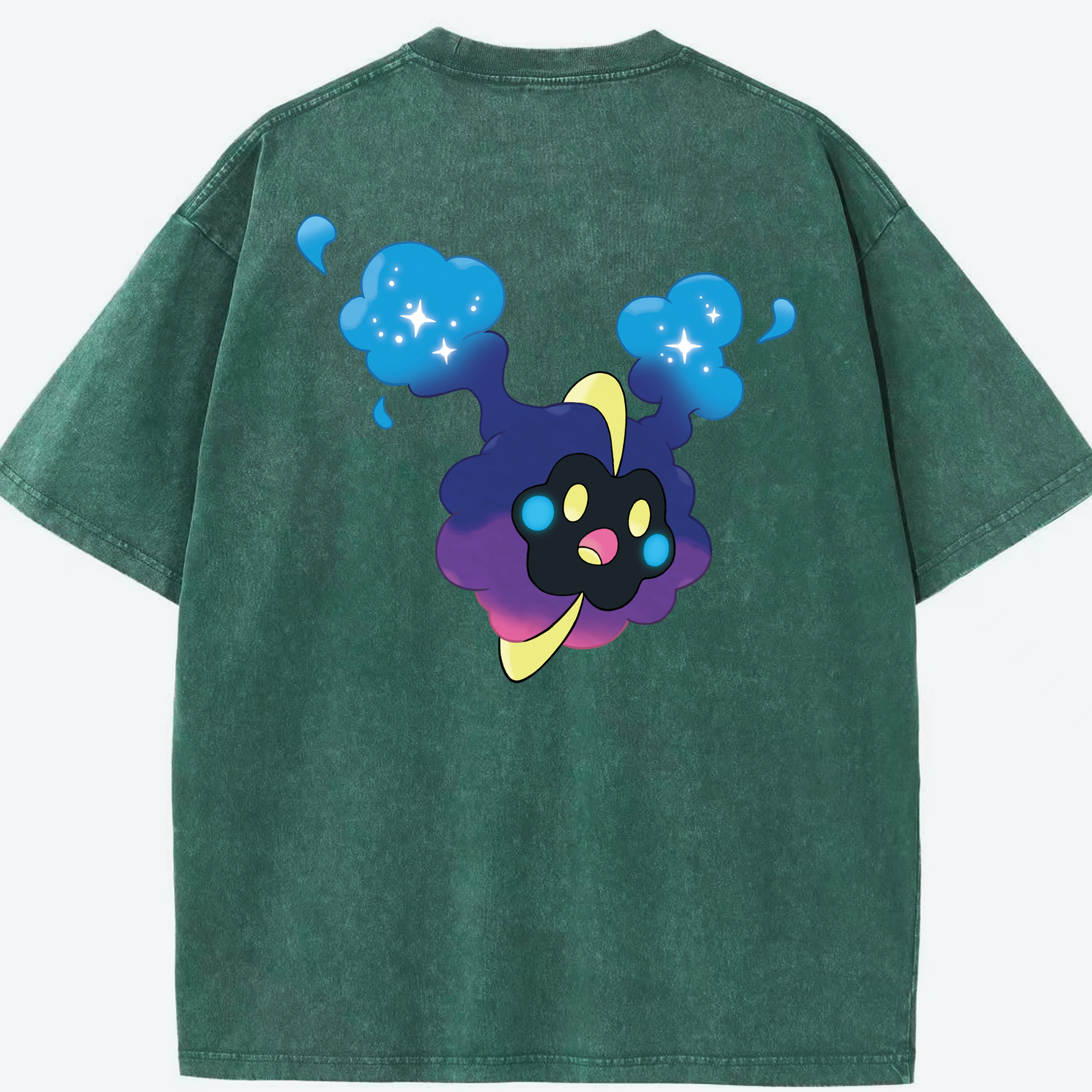 （画像用） ポケットモンスター Pokémon 綿100% ヴィンテージ風 半袖Tシャツ（背面プリント）